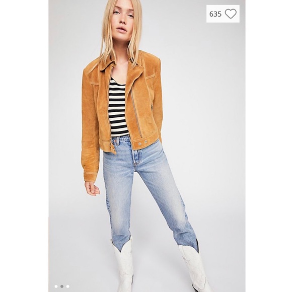 Free People In The Street Suede Jacket - Picture 2 of 4
